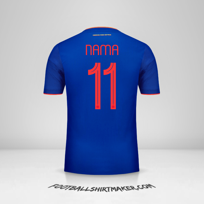 Jersey Kolombia 2019 Alternatif -  nama - 11