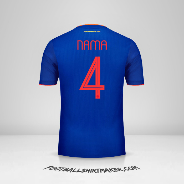Jersey Kolombia 2019 Alternatif -  nama - 4