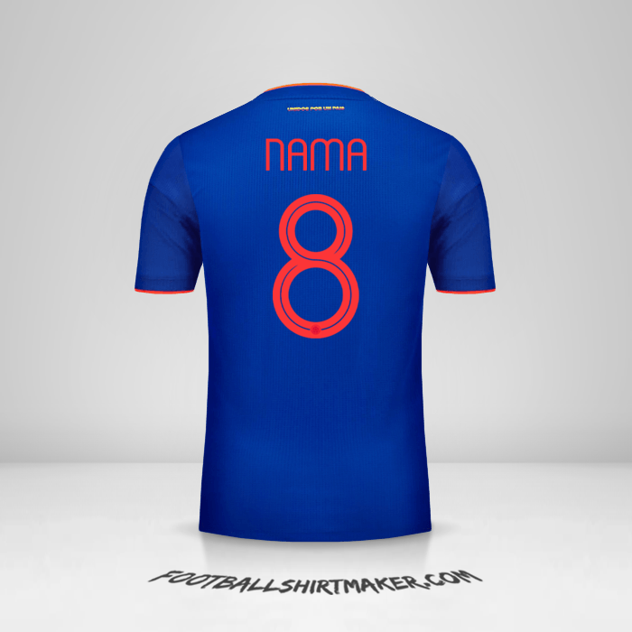 Jersey Kolombia 2019 Alternatif -  nama - 8