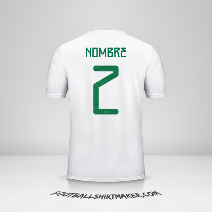 Camiseta Mexico 2019 Visita -  nombre - 2