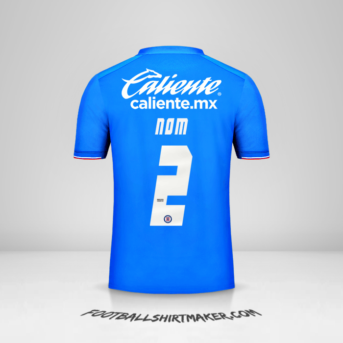 Maillot Cruz Azul 2019 -  nom - 2