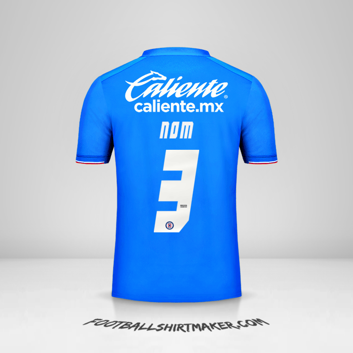 Maillot Cruz Azul 2019 -  nom - 3