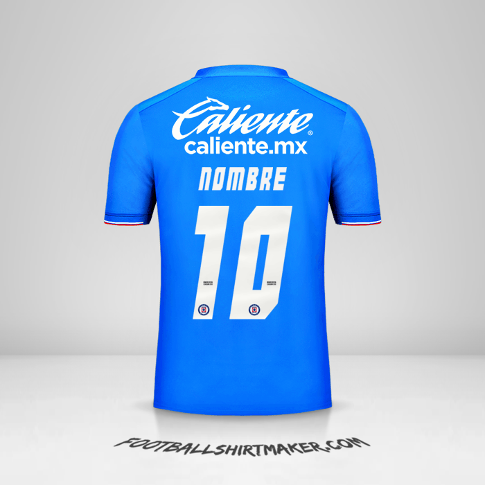 Jersey Cruz Azul 2019 -  nombre - 10