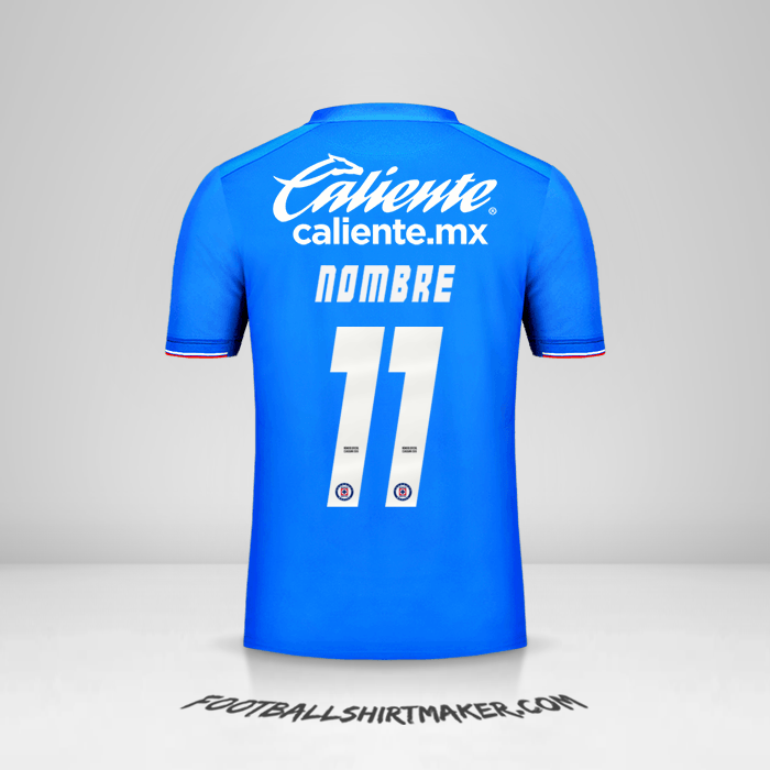 Jersey Cruz Azul 2019 -  nombre - 11