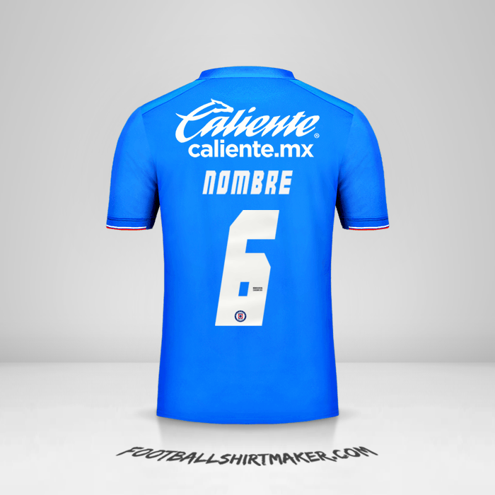 Jersey Cruz Azul 2019 -  nombre - 6