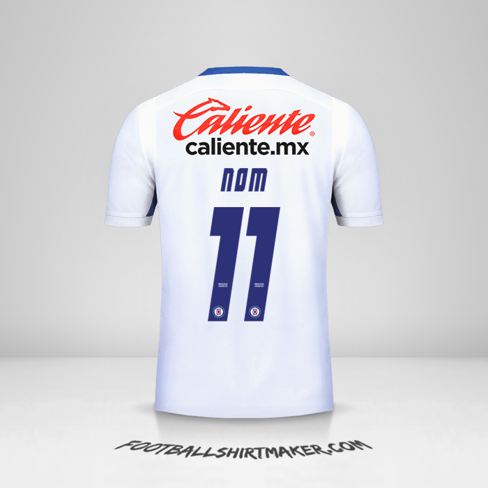 Maillot Cruz Azul 2019 Extérieur -  nom - 11
