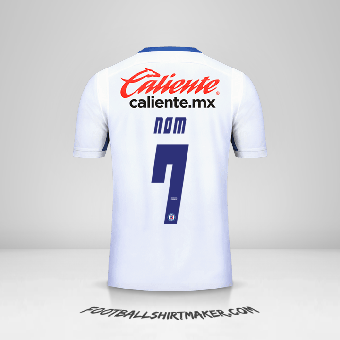 Maillot Cruz Azul 2019 Extérieur -  nom - 7