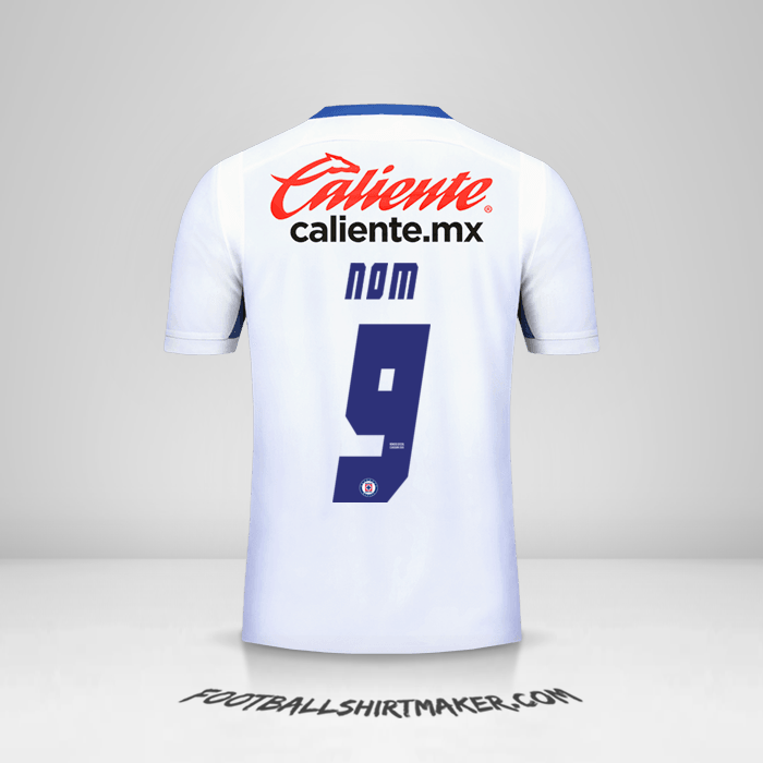 Maillot Cruz Azul 2019 Extérieur -  nom - 9