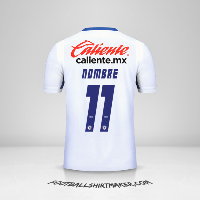 Camiseta Cruz Azul 2019 Visita -  nombre - 11
