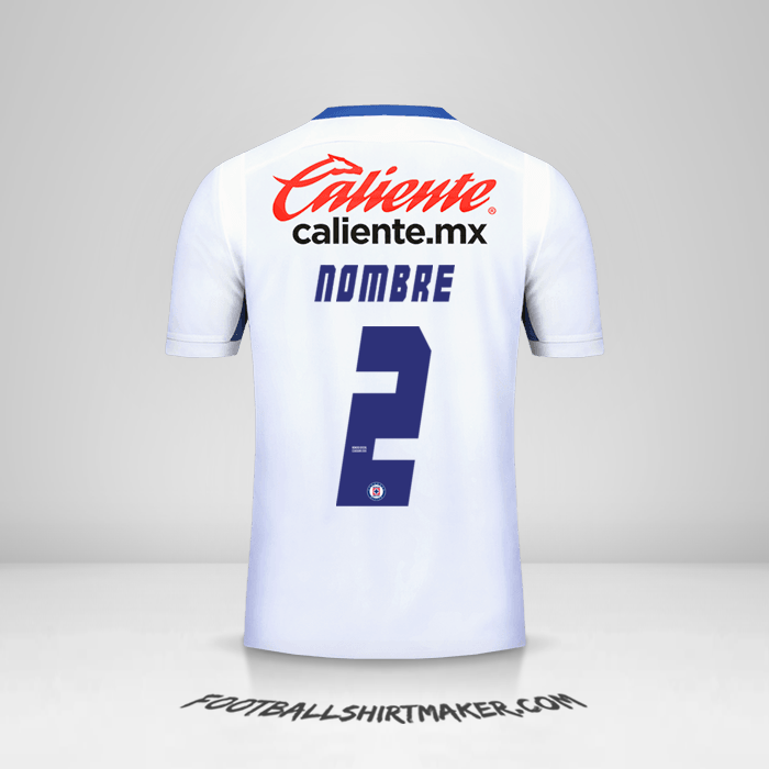Jersey Cruz Azul 2019 Visita -  nombre - 2