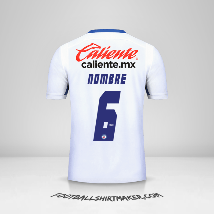 Jersey Cruz Azul 2019 Visita -  nombre - 6