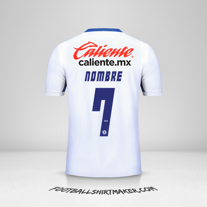 Camiseta Cruz Azul 2019 Visita -  nombre - 7