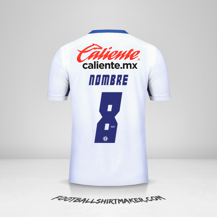 Jersey Cruz Azul 2019 Visita -  nombre - 8