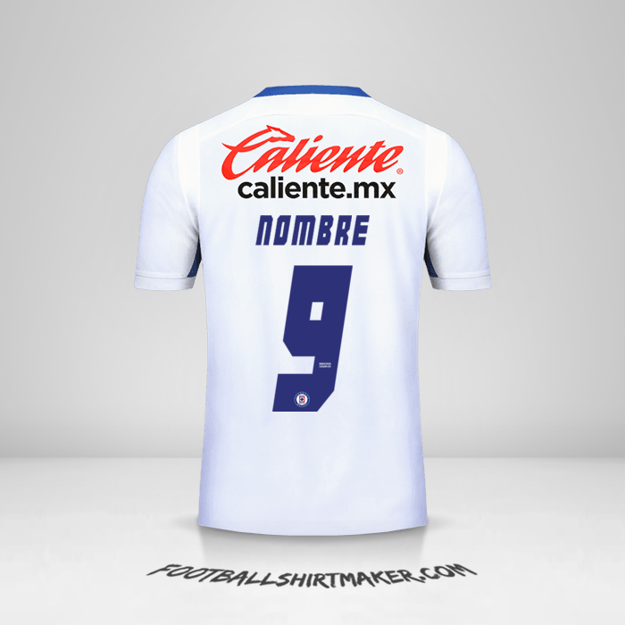 Jersey Cruz Azul 2019 Visita -  nombre - 9