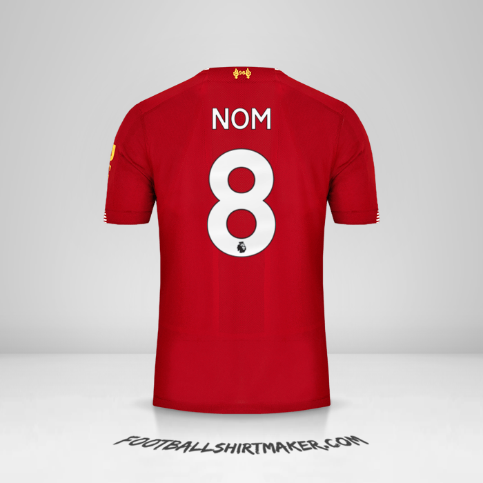 Maillot Liverpool FC 2019/20 -  nom - 8