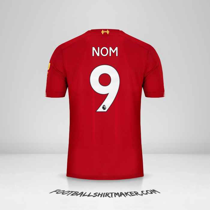 Maillot Liverpool FC 2019/20 -  nom - 9