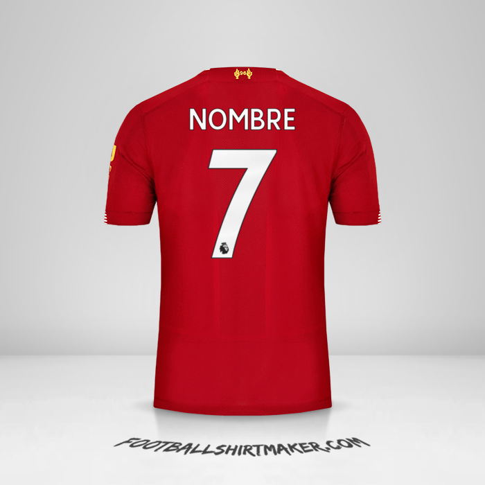 Jersey Liverpool FC 2019/20 -  nombre - 7