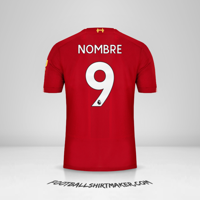 Jersey Liverpool FC 2019/20 -  nombre - 9