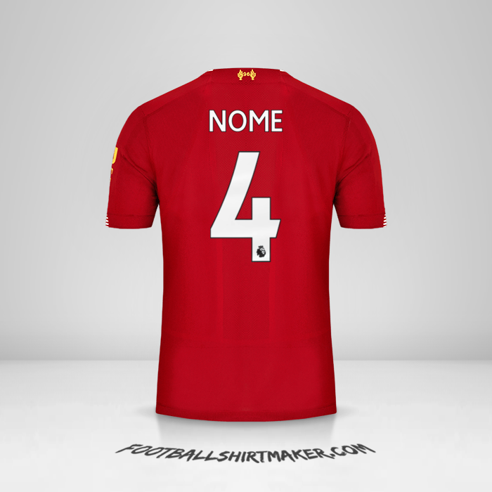 Camisa Liverpool FC 2019/20 -  nome - 4