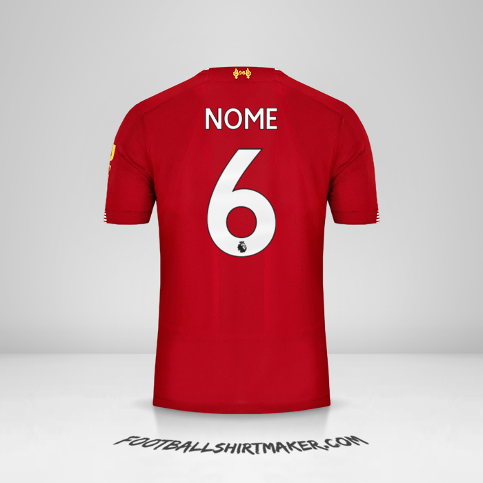 Camisola Liverpool FC 2019/20 -  nome - 6