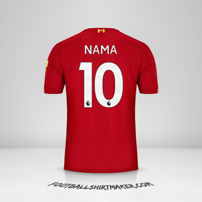 Jersey Liverpool FC 2019/20 -  nama - 10
