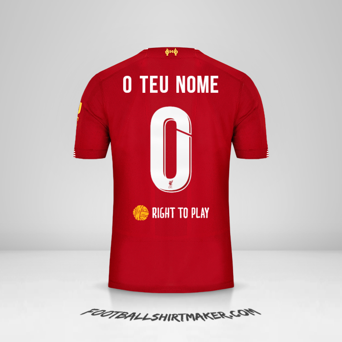 Camisola Liverpool FC Cup 2019/20 -  o teu nome - 0