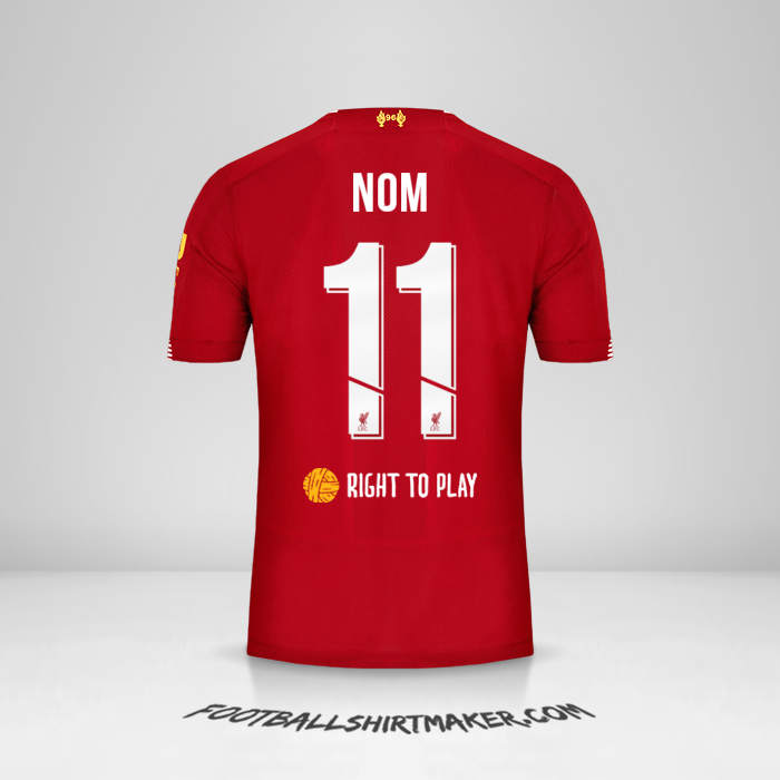 Maillot Liverpool FC Cup 2019/20 -  nom - 11