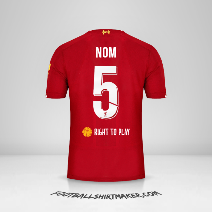 Maillot Liverpool FC Cup 2019/20 -  nom - 5