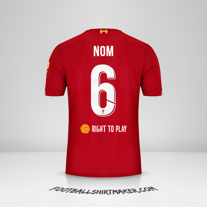 Maillot Liverpool FC Cup 2019/20 -  nom - 6