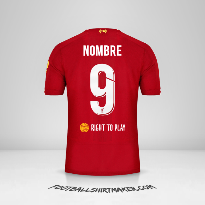 Jersey Liverpool FC Cup 2019/20 -  nombre - 9