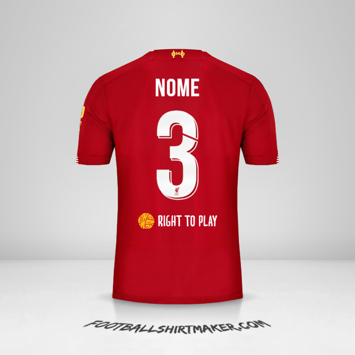Camisola Liverpool FC Cup 2019/20 -  nome - 3