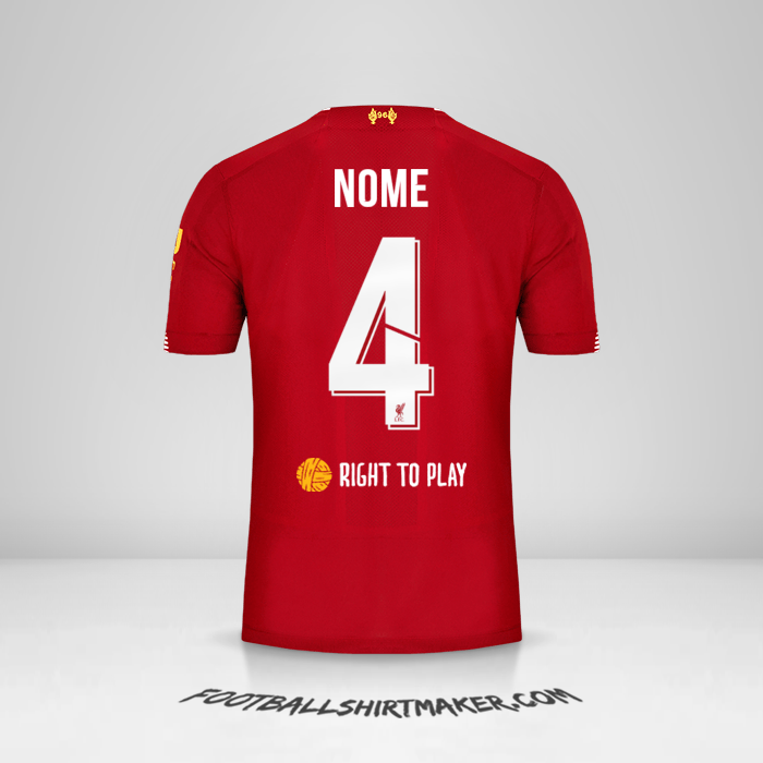 Camisa Liverpool FC Cup 2019/20 -  nome - 4