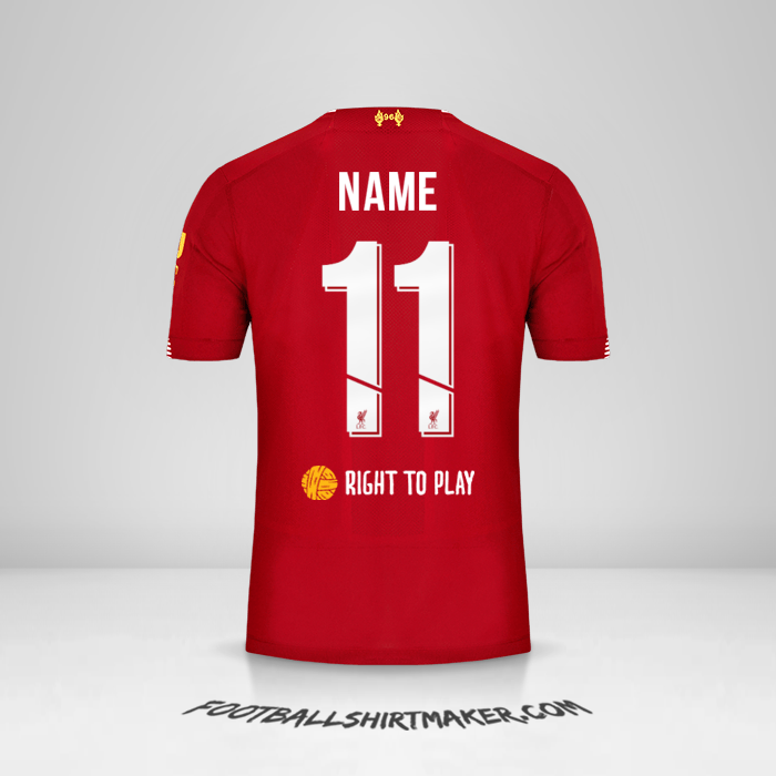 Shirt Liverpool FC Cup 2019/20 -  name - 11