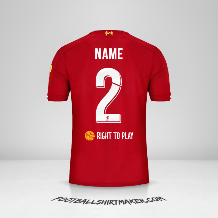 Jersey Liverpool FC Cup 2019/20 -  name - 2