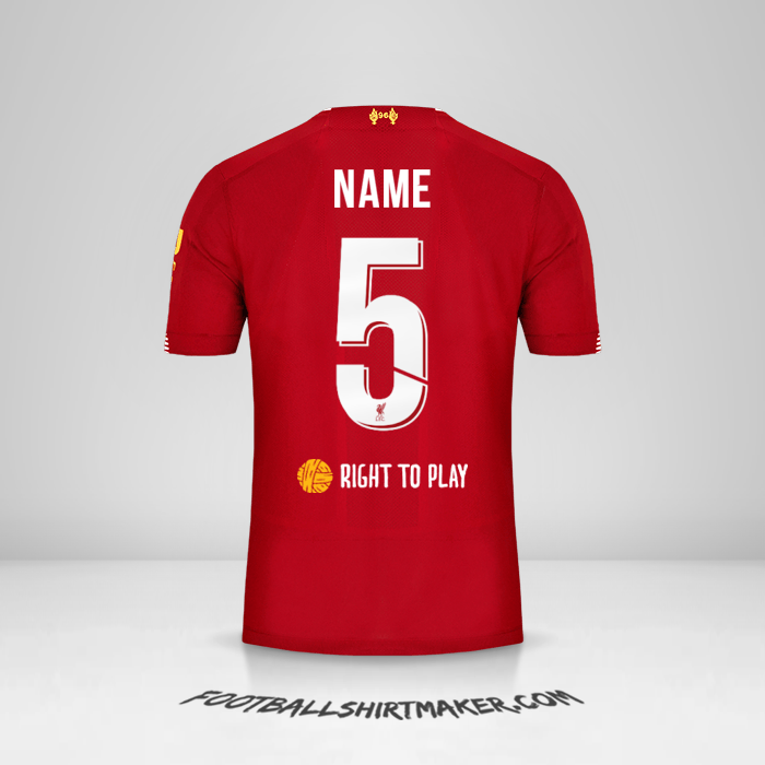 Trikot Liverpool FC Cup 2019/20 -  name - 5