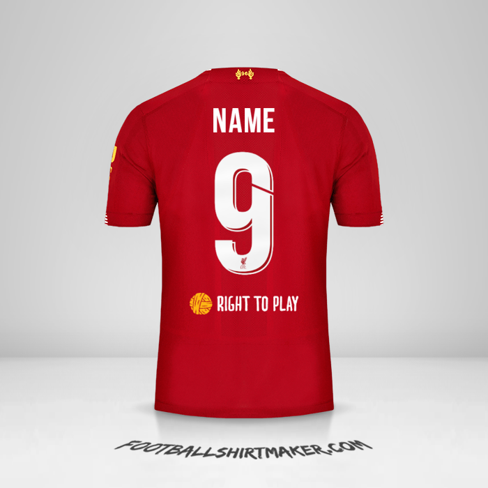Shirt Liverpool FC Cup 2019/20 -  name - 9