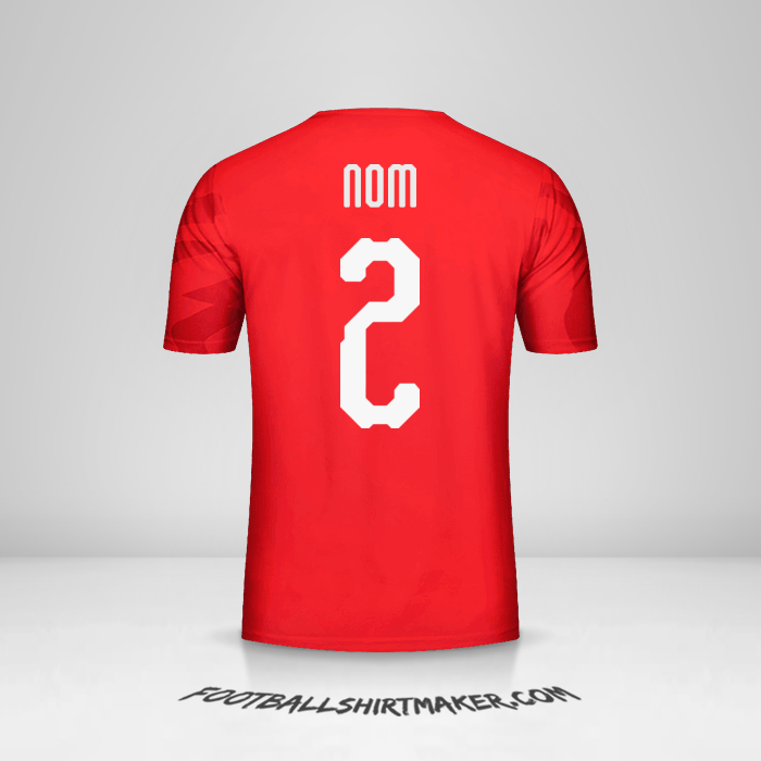Maillot Égypte 2019 -  nom - 2