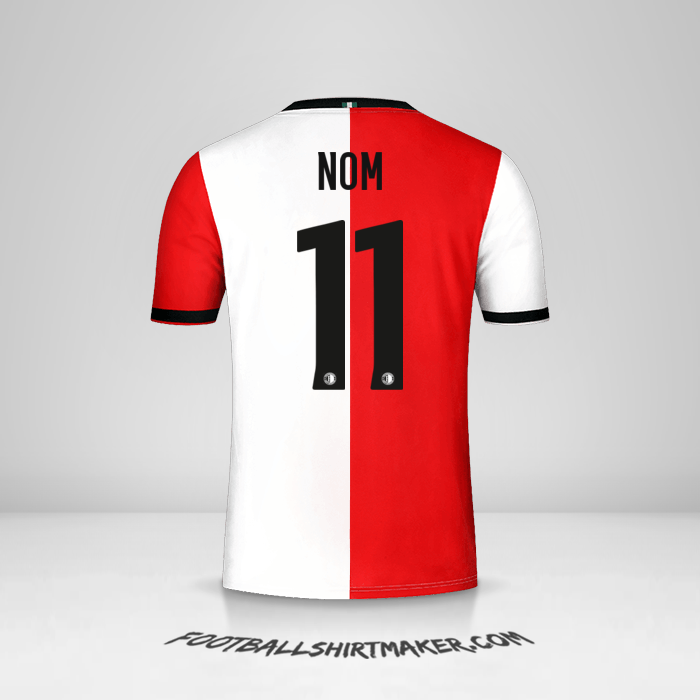 Maillot Feyenoord Rotterdam 2018/19 -  nom - 11