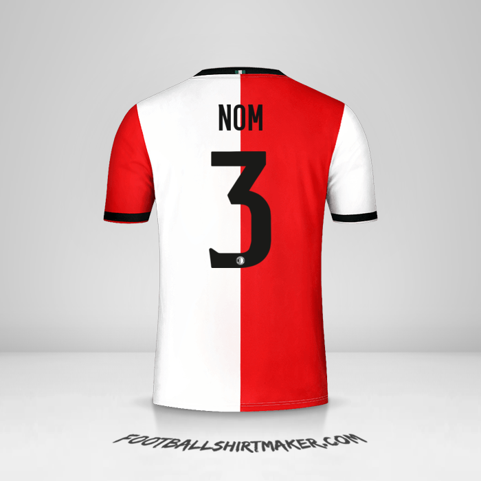 Maillot Feyenoord Rotterdam 2018/19 -  nom - 3