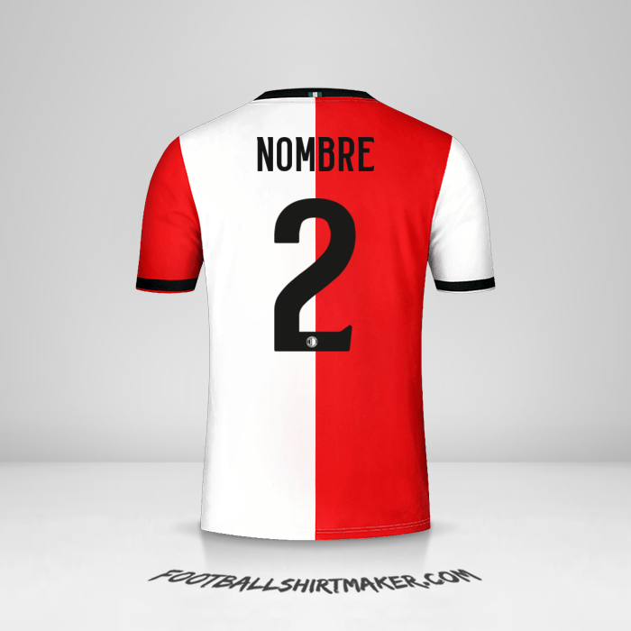 Jersey Feyenoord Rotterdam 2018/19 -  nombre - 2