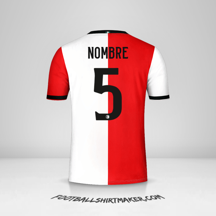 Jersey Feyenoord Rotterdam 2018/19 -  nombre - 5