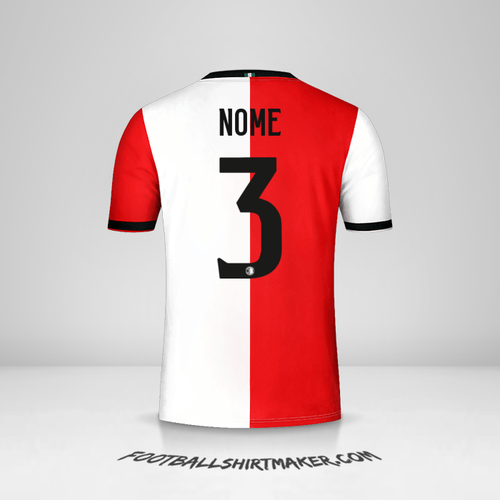 Camisola Feyenoord Rotterdam 2018/19 -  nome - 3