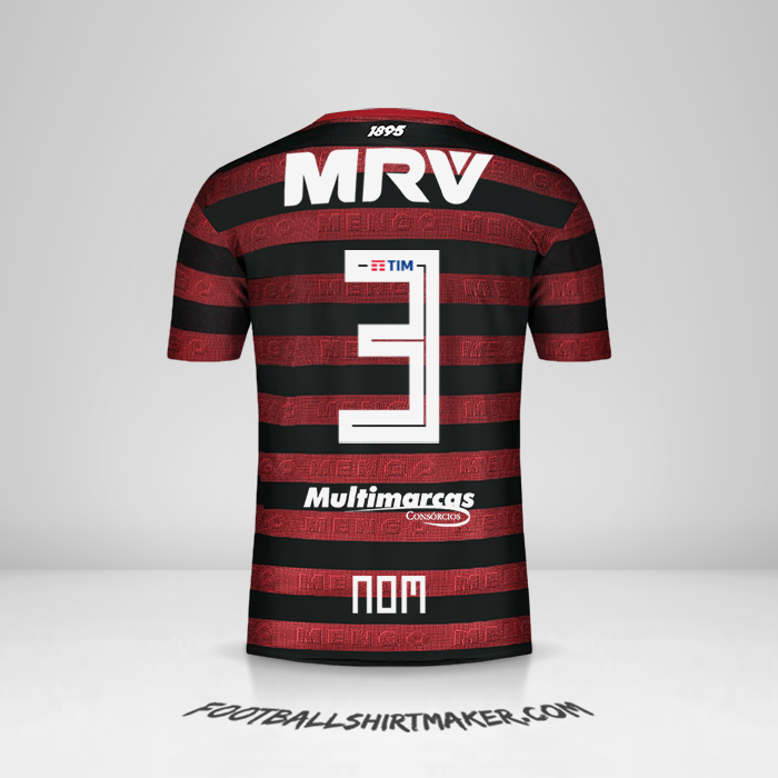 Maillot Flamengo 2019 -  nom - 3