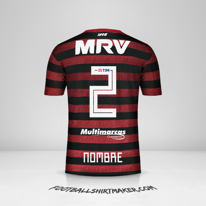 Camiseta Flamengo 2019 -  nombre - 2