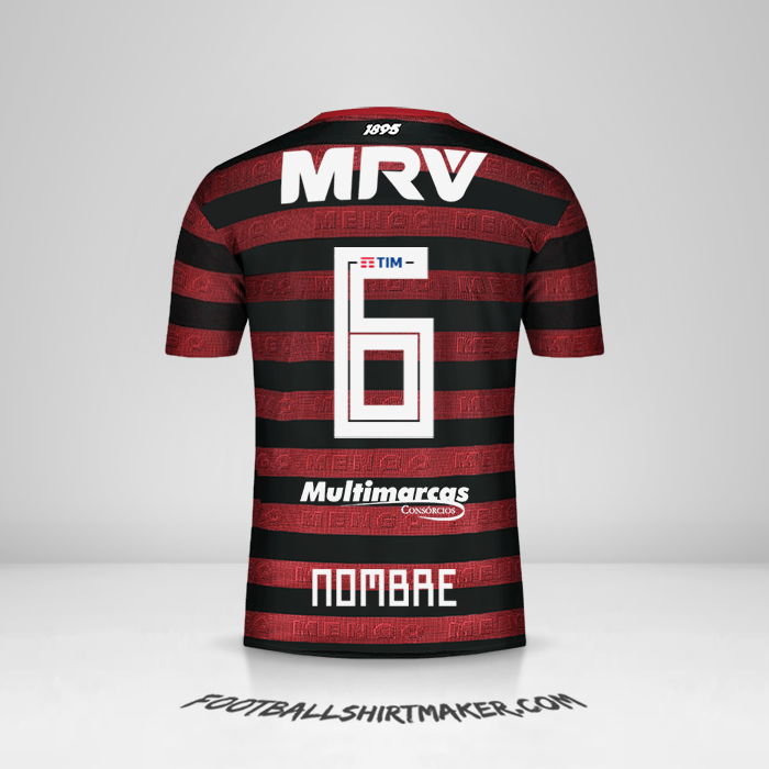 Camiseta Flamengo 2019 -  nombre - 6