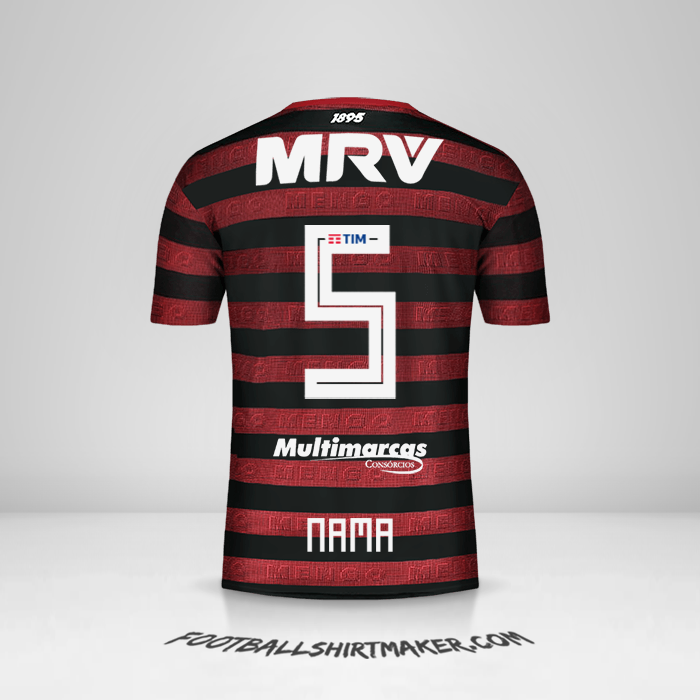 Jersey Flamengo 2019 -  nama - 5