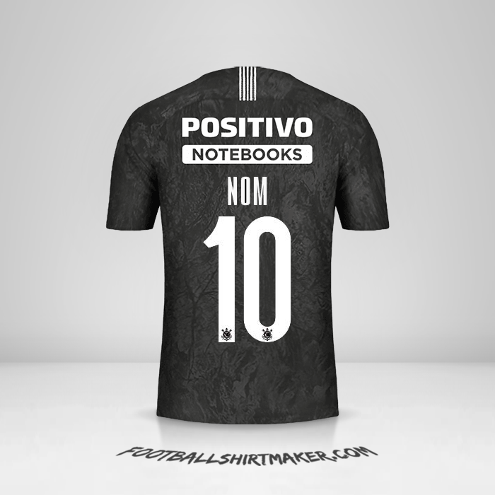 Maillot Corinthians Sudamericana 2019 Extérieur -  nom - 10