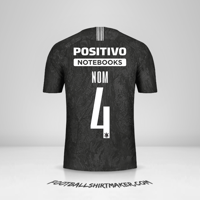 Maillot Corinthians Sudamericana 2019 Extérieur -  nom - 4