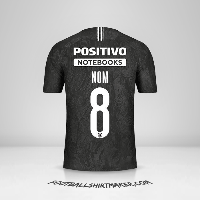 Maillot Corinthians Sudamericana 2019 Extérieur -  nom - 8