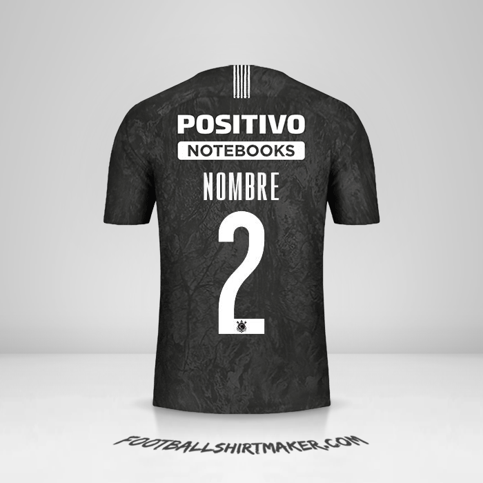 Jersey Corinthians Sudamericana 2019 Visita -  nombre - 2